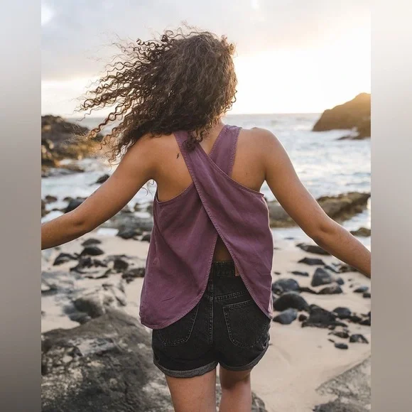 Tentree Women’s Harbour Tank colour Quartz Pink size S - Picture 6 of 12